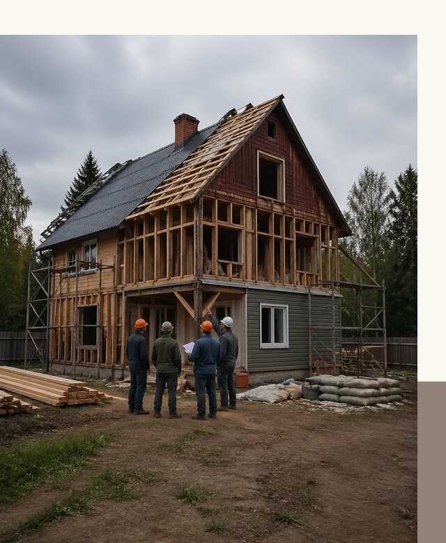 Реконструкция дачного дома в Клинцах под ключ с проектом
