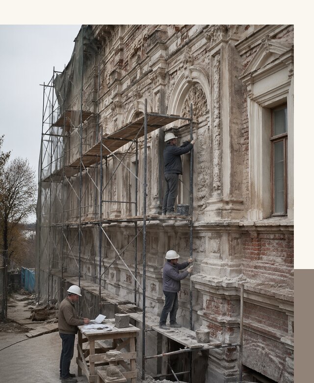 Реставрация объектов культурного наследия под ключ в Клинцах